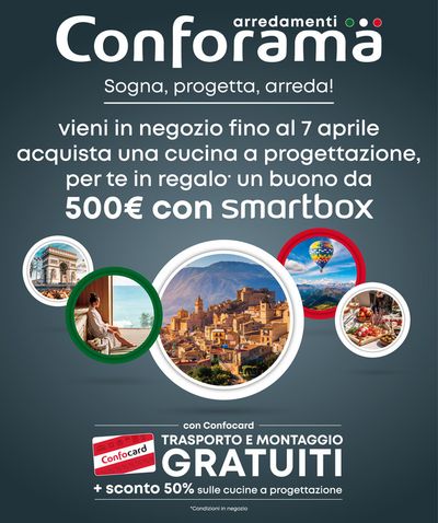 Volantino Conforama | Sogna progetta e arreda | 28/3/2023 - 7/4/2024