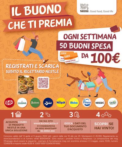 Volantino Nestlé a Moncalieri | Il Buono Che Ti Premia | 8/4/2024 - 2/6/2024
