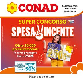 Volantino Conad a Langhirano | Super concorso spesa vincente | 3/4/2024 - 16/4/2024