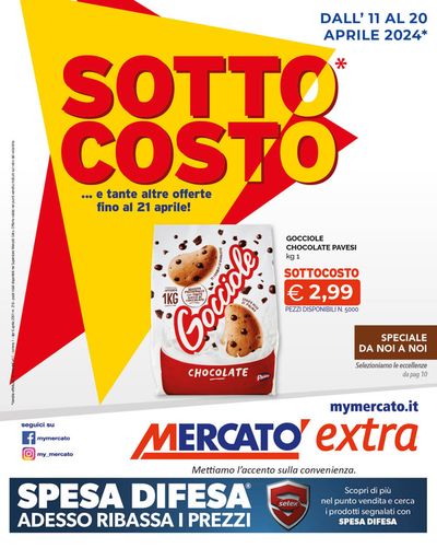 Volantino Mercatò Extra a Cherasco | Sottocosto | 11/4/2024 - 20/4/2024
