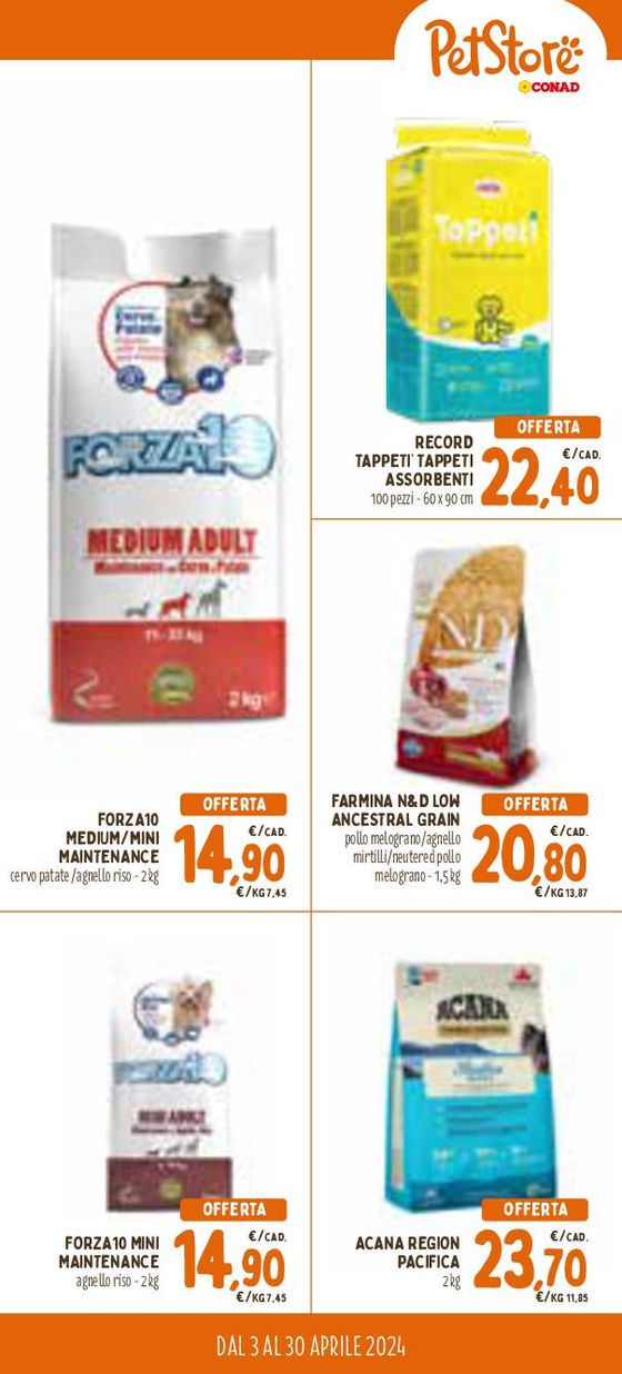 Volantino Pet Store Conad a Giugliano in Campania | Le extra offerte | 3/4/2024 - 30/4/2024