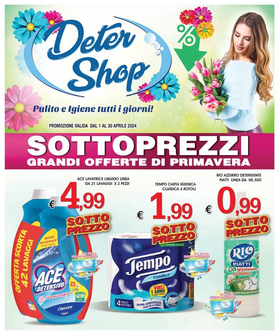 Volantino Deter Shop a Cosenza | Sottoprezzi  | 2/4/2024 - 30/4/2024