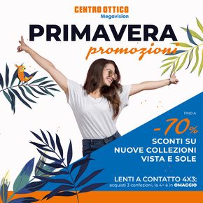 Offerte di Salute e Benessere a Pisa | Primavera promozioni in Centro Ottico Megavision | 2/4/2024 - 30/4/2024