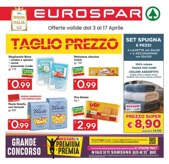 Volantino Eurospar | Taglio prezzo | 3/4/2024 - 17/4/2024