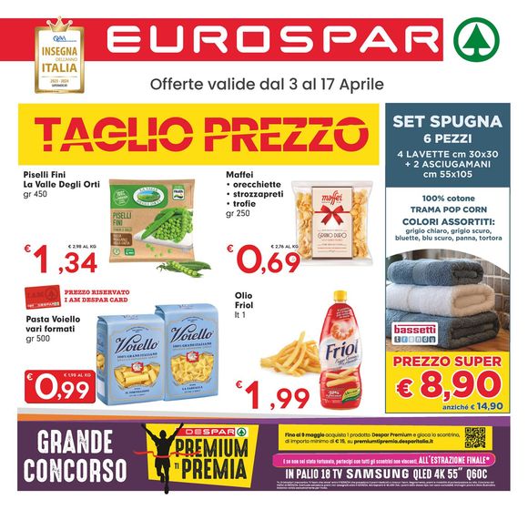 Volantino Eurospar | Taglio prezzo | 3/4/2024 - 17/4/2024