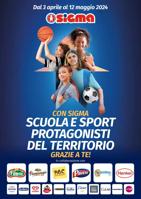 Volantino Sigma a Rottofreno | Scuola e Sport protagonisti del Territorio | 3/4/2024 - 12/5/2024