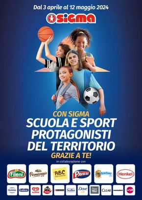 Volantino Sigma a Rolo | Scuola e Sport protagonisti del Territorio | 3/4/2024 - 12/5/2024