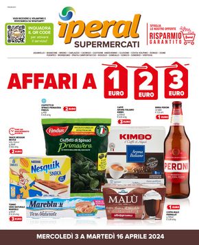 Volantino Iperal a Sondrio | Affari a 1€, 2€, 3€ | 3/4/2024 - 16/4/2024