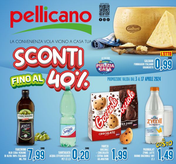Volantino Pellicano a Caserta | Sconti fino al 40% | 3/4/2024 - 17/4/2024