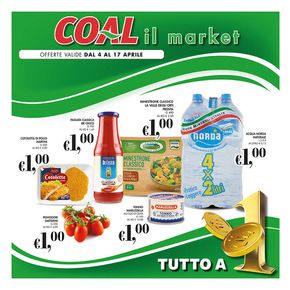 Offerte di Iper e super a Ancona | Tutto a 1 € in Coal | 4/4/2024 - 17/4/2024