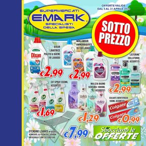 Offerte di Cura casa e corpo a Frascati | Sotto prezzo in Supermercati Emark | 5/4/2024 - 21/4/2024