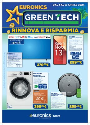 Offerte di Elettronica a Rieti | Green Tech in Euronics | 4/4/2024 - 17/4/2024