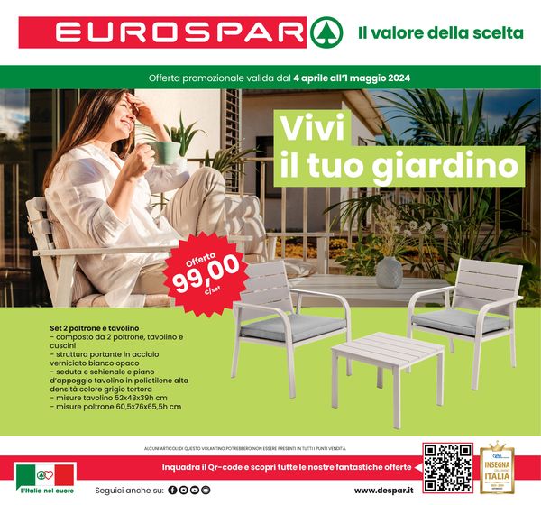 Volantino Eurospar a Badia Polesine | Vivi il tuo giardino | 4/4/2024 - 1/5/2024