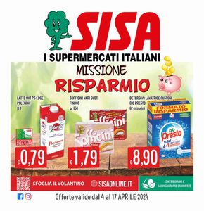 Volantino Sisa | Missione Risparmio | 4/4/2024 - 17/4/2024