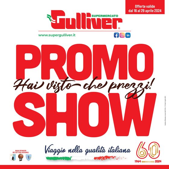 Volantino Gulliver a Pavia | Promo Show | 16/4/2024 - 29/4/2024