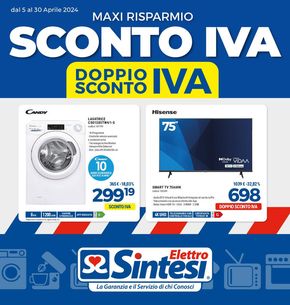 Offerte di Elettronica a Spoleto | Maxi risparmio sconto Iva in Elettrosintesi | 5/4/2024 - 30/4/2024