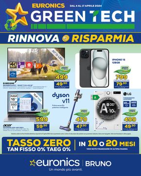 Volantino Euronics a Padova | Green Tech | 4/4/2024 - 17/4/2024
