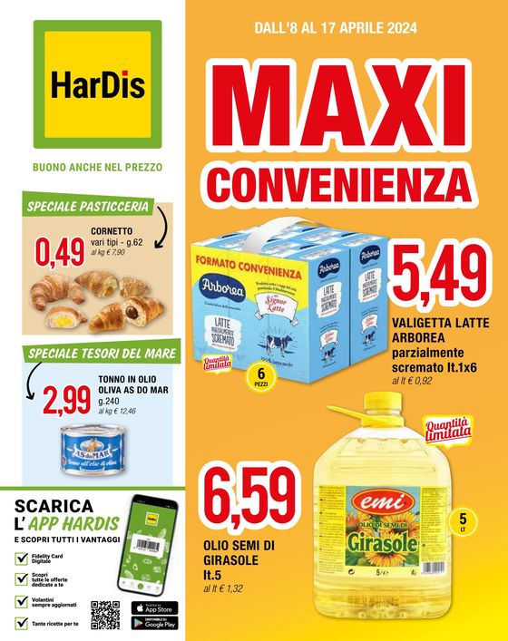 Volantino Hardis a Terralba | Maxi convenienza | 8/4/2024 - 17/4/2024