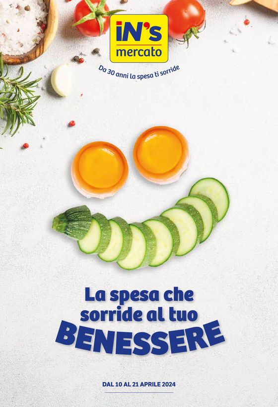Volantino IN'S a Torino | La spesa che sorride al tuo benessere | 10/4/2024 - 21/4/2024