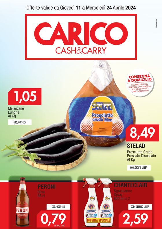 Volantino Carico Cash & Carry a Napoli | Carico Cash & Carry  | 11/4/2024 - 24/4/2024