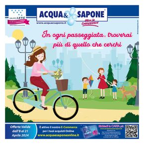 Volantino Acqua & Sapone a Bagheria | Oltre la convenienza | 8/4/2024 - 21/4/2024