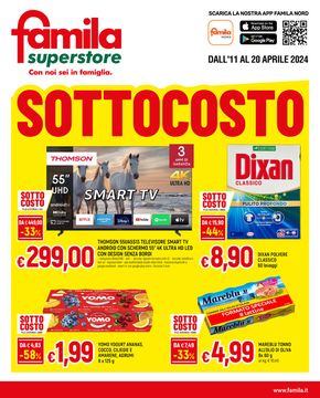 Offerte di Iper e super a Sassuolo | Sottocosto in Famila Superstore | 11/4/2024 - 20/4/2024