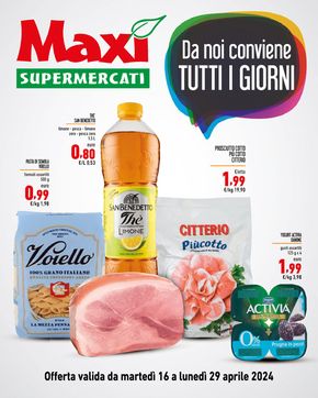 Volantino Maxi Supermercati a Milzano | Da noi conviene tutti i giorni | 16/4/2024 - 29/4/2024