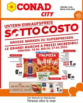 Volantino Conad City a Bolzano | Sottocosto | 16/4/2024 - 29/4/2024