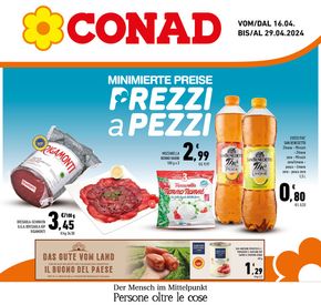 Volantino Conad a Merano | Prezzi a pezzi | 16/4/2024 - 29/4/2024