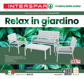 Volantino Interspar a Mestrino | Relax in giardino | 9/4/2024 - 28/4/2024