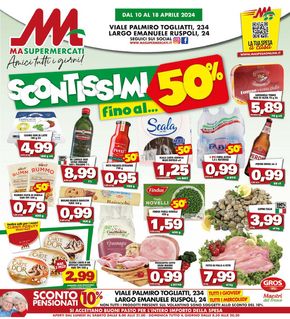 Volantino MA Supermercati a Roma | Scontissimi fino al 50% | 11/4/2024 - 18/4/2024