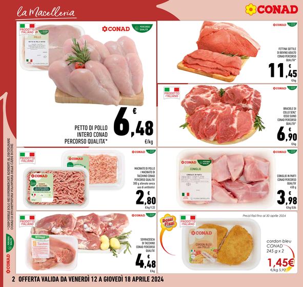 Volantino Conad a Cerignola | Prezzi a fette | 12/4/2024 - 18/4/2024