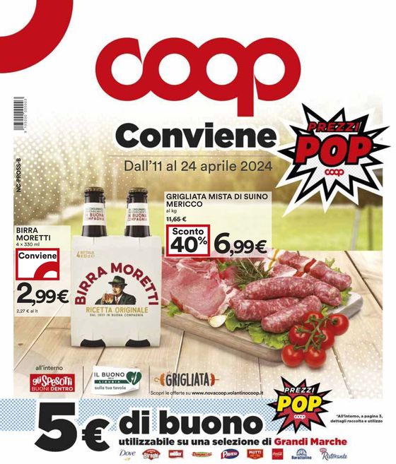 Volantino Coop a Asti | Conviene Prezzi POP | 11/4/2024 - 24/4/2024
