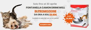 Offerte di Animali a Pomezia | Fontanella camon drinkwell in Animalmania | 11/4/2024 - 30/4/2024