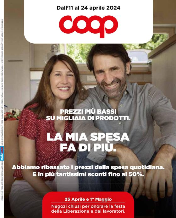 Volantino Coop a Carpi | Sconti fino al 50% | 11/4/2024 - 24/4/2024