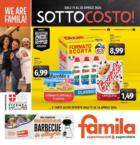 Volantino Famila Superstore a Treviso | Sotto costo | 11/4/2024 - 20/4/2024