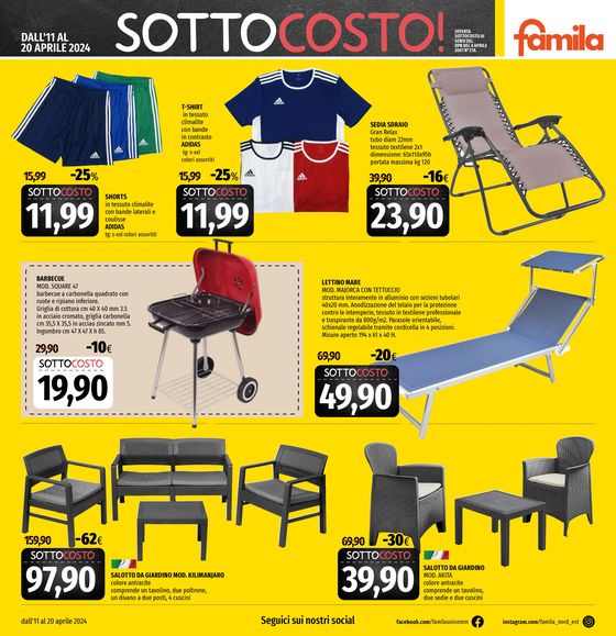 Volantino Famila Superstore a Jesolo | Sotto costo | 11/4/2024 - 20/4/2024