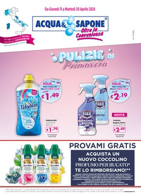 Volantino Acqua & Sapone a Frosinone | Pulizie di primavera | 11/4/2024 - 30/4/2024