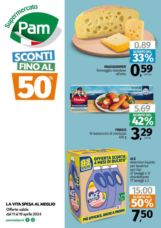 Volantino Pam RetailPro a Foggia | Sconti fino al 50% | 11/4/2024 - 19/4/2024