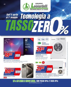 Offerte di Elettronica a Bressanone | Tasso zero% in Leonardelli | 11/4/2024 - 1/5/2024