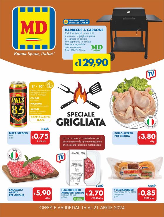 Volantino MD a Grezzana | Speciale grigliata | 16/4/2024 - 21/4/2024