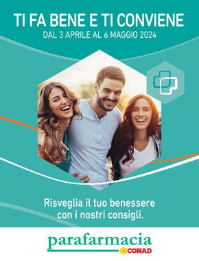 Volantino Parafarmacia Conad a Padova | Ti fa bene e ti conviene  | 3/4/2024 - 6/5/2024
