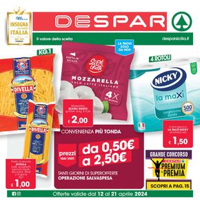 Offerte di Iper e super a Mirabella Imbaccari | Da 0.50 euro a 2.50 euro  in Despar | 12/4/2024 - 21/4/2024