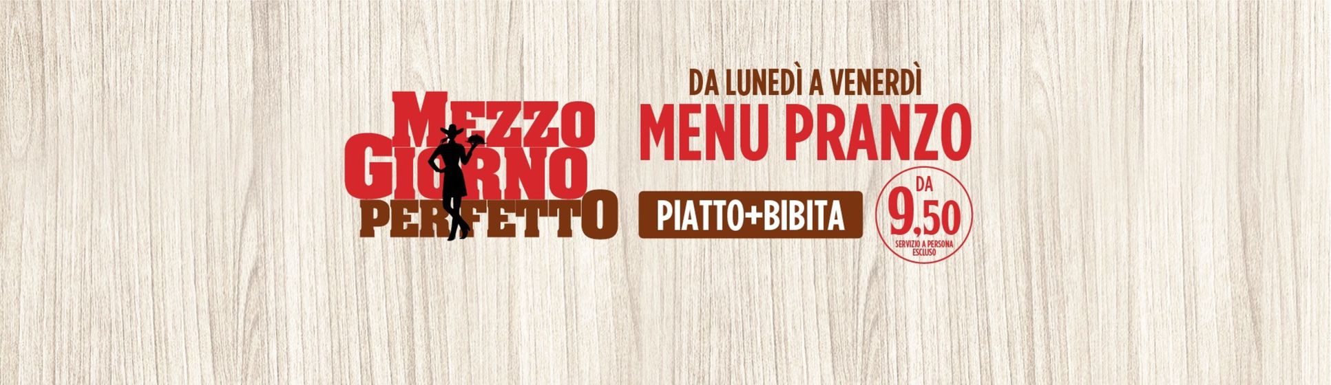 Volantino Old Wild West a Parma | Menu pranzo | 15/4/2024 - 19/4/2024