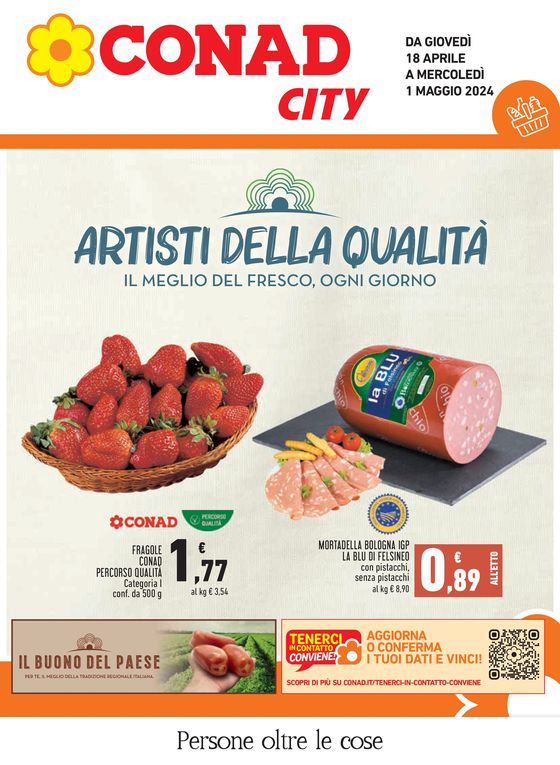 Volantino Conad City a Mantova | Artisti della qualità | 18/4/2024 - 1/5/2024