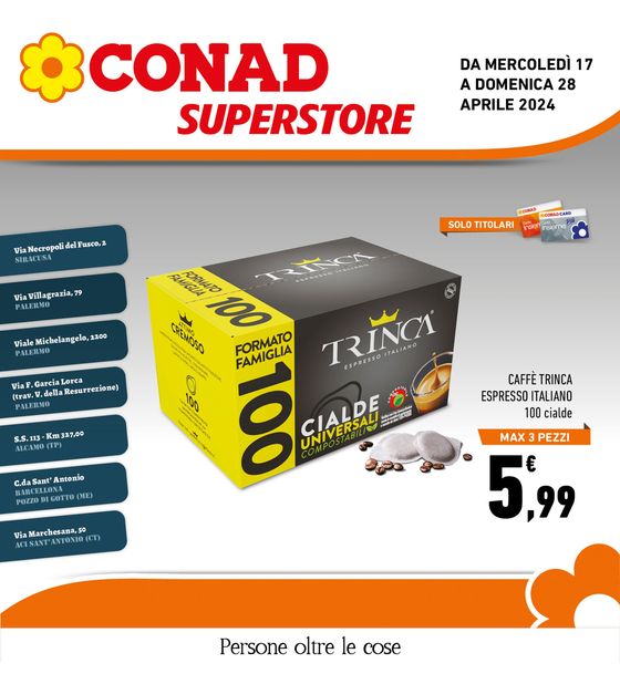 Volantino Conad Superstore a Siracusa | Le extra offerte | 17/4/2024 - 28/4/2024