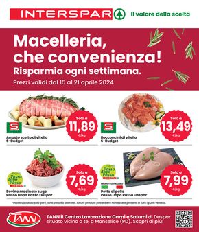 Volantino Interspar | Macelleria, che convenienza! | 15/4/2024 - 21/4/2024