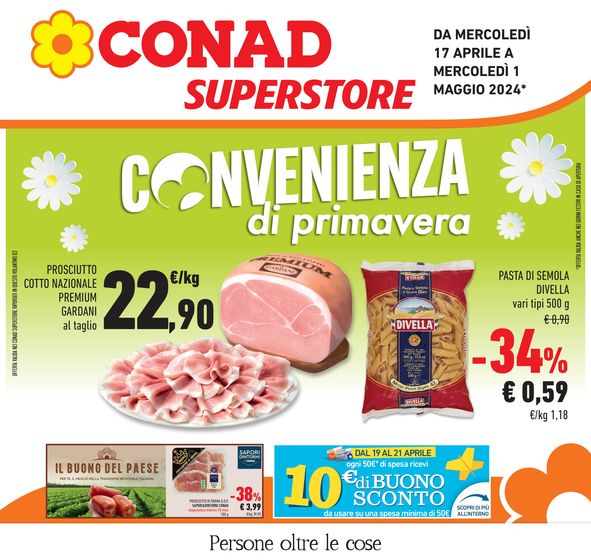 Volantino Conad Superstore a Formigine | Convenienza di primavera | 17/4/2024 - 1/5/2024