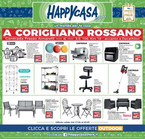 Volantino Happy Casa Store a Corigliano-Rossano | Un mondo per la casa | 17/4/2024 - 5/5/2024