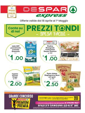Offerte di Iper e super a Cuneo | Prezzi Tondi in Despar Express | 18/4/2024 - 1/5/2024